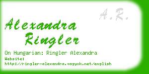 alexandra ringler business card